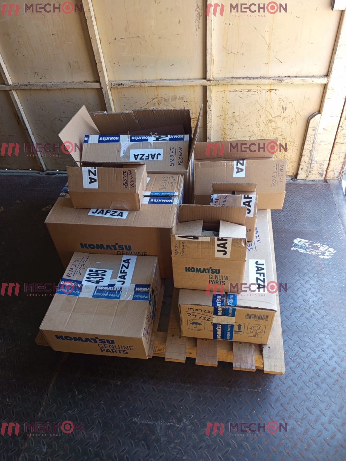 Komatsu Genuine Spare Parts Delivery